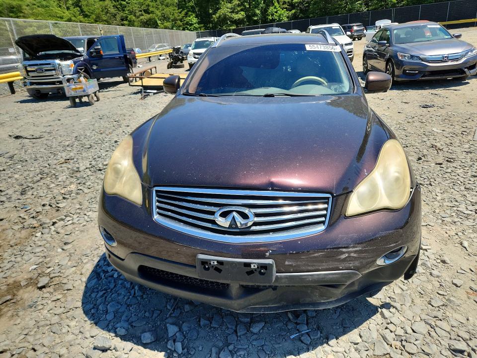 2010 Infiniti Ex VIN JN1AJ0HR5AM756585 COPART salvage auction — SIDE, Md - Cert Of Salvage > 75% Damage, sold $425 on 2026-07-31 (photo 5)