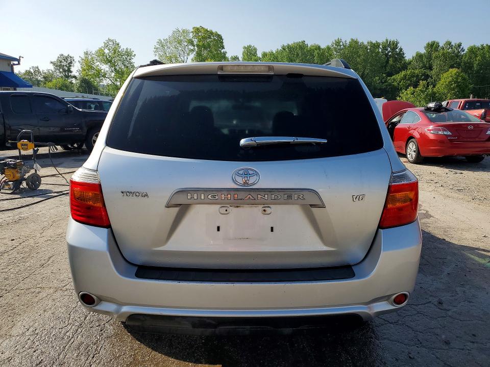 2008 Toyota Highlander VIN JTEDS41A382015629 COPART salvage auction — SIDE, KY - CERT OF TITLE-SALVAGE, sold $1,700 on 2026-07-27 (photo 6)
