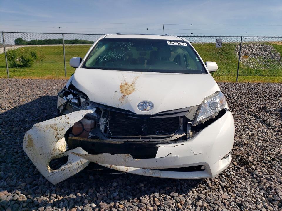 2012 Toyota VIN 5TDYK3DC5CS219752 COPART salvage auction — FRONT END, In - Cert Of Title-Salvage Title, sold $1,300 on 2026-07-07 (photo 5)