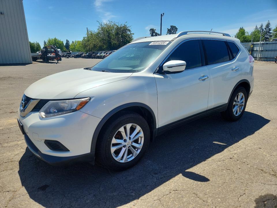 2016 Nissan Rogue VIN KNMAT2MT4GP631122 COPART salvage auction — MECHANICAL, Or - Certificate Of Title, sold $475 on 2026-07-06 (photo 1)
