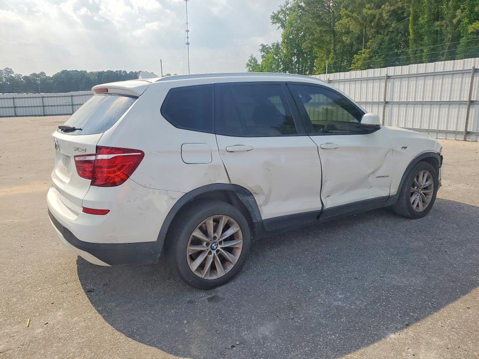 2017 BMW X3 VIN 5UXWZ7C3XH0X41412 COPART salvage auction — SIDE, Nc - Salvage Certificate Of Title, sold $1,100 on 2026-07-30 (photo 3)