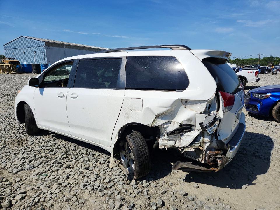 2012 Toyota Sienna VIN 5TDKK3DC2CS185064 COPART salvage auction — REAR END, Nj - Cert Of Title-Salvage, sold $850 on 2026-07-15 (photo 2)