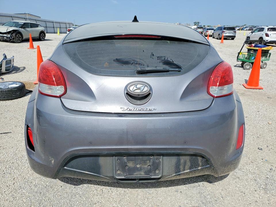2016 Hyundai Veloster VIN KMHTC6AD6GU248857 COPART salvage auction — FRONT END, Tx - Salvage Vehicle Title, sold $1,250 on 2026-07-16 (photo 6)