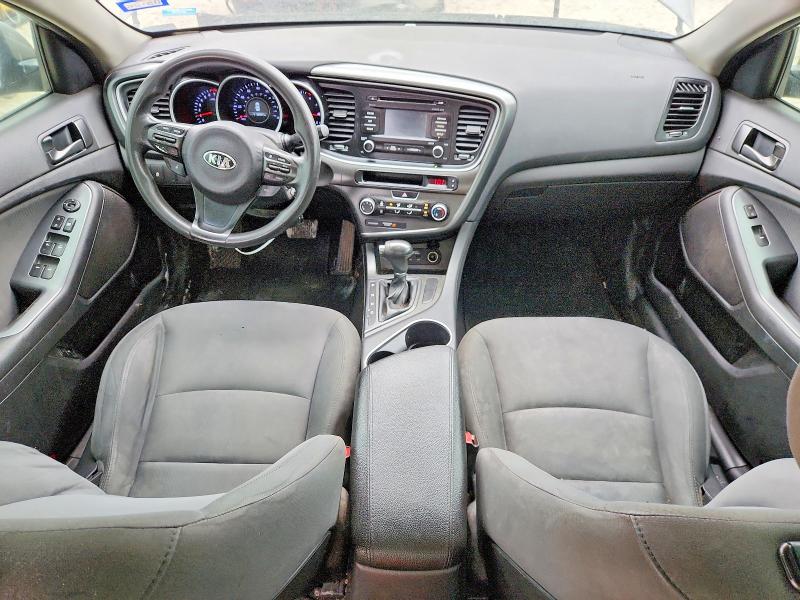 2015 Kia Optima VIN 5XXGM4A75FG395970 COPART salvage auction — FRONT END, TX - BONDED TITLE - SALVAGE (P), sold $675 on 2026-07-02 (photo 8)