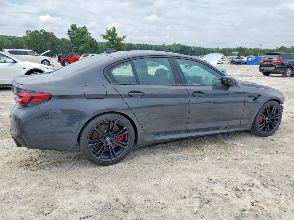 2021 BMW M5 VIN WBS83CH08MCG82044 COPART salvage auction — FRONT END, SC - CERT OF TITLE-SALVAGE, sold $26,250 on 2026-07-27 (photo 3)