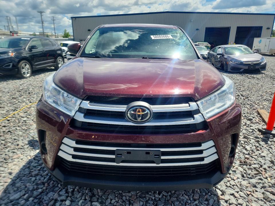 2017 Toyota Highlander VIN 5TDBZRFH5HS420622 COPART salvage auction — SIDE, Wi - Junked Vehicle Bill Of Sale, sold $4,700 on 2026-07-13 (photo 5)