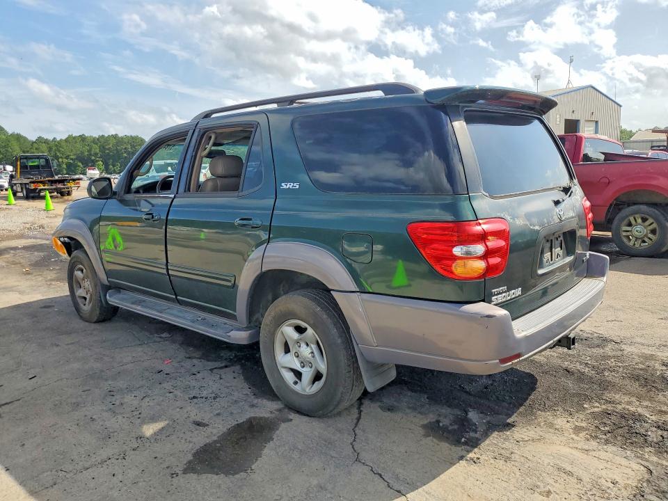 2001 Toyota VIN 5TDZT34A11S022803 COPART salvage auction — FRONT END, MS - CERT OF TITLE-SALVAGED, sold $1,050 on 2026-07-31 (photo 2)