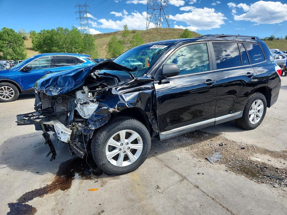 2011 Toyota Highlander VIN 5TDBK3EHXBS071208 COPART salvage auction — FRONT END, Co - Salvage Title, sold $1,500 on 2026-07-13 (photo 1)