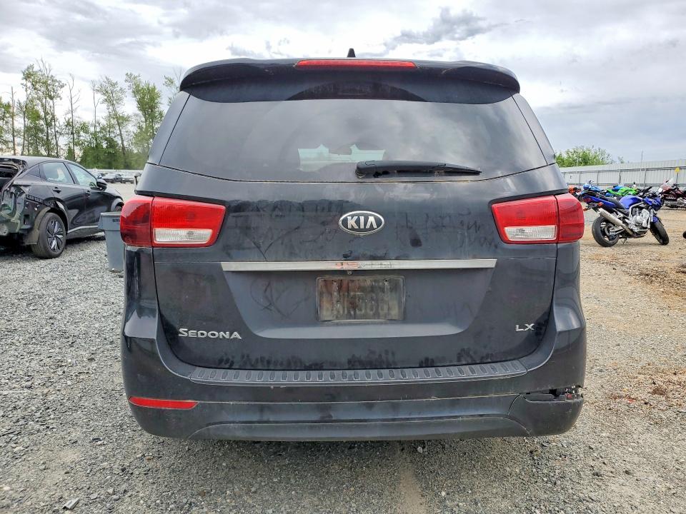 2017 Kia SEDONA VIN KNDMB5C10H6225900 COPART salvage auction — REAR END, Wa - Vehicle Cert Of Ownership-Titl, sold $450 on 2026-07-20 (photo 6)