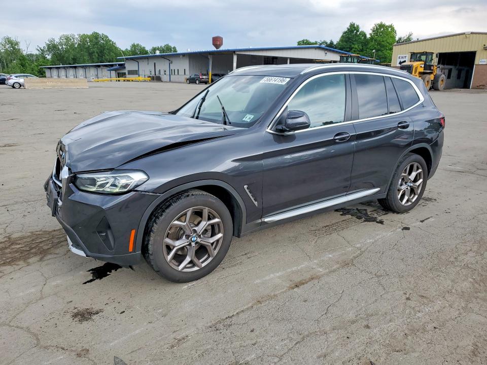 2022 BMW X3 VIN 5UX53DP02N9J01794 COPART salvage auction — FRONT END, Ny - Mv-907A Salvage Certificate, sold $4,800 on 2026-07-28 (photo 1)
