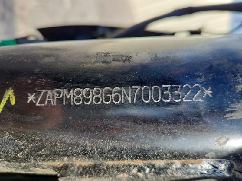 2022 Piaggio Liberty VIN ZAPM898G6N7003322 COPART salvage auction — VANDALISM, CO - CERTIFICATE OF TITLE, sold $35 on 2026-07-27 (photo 8)