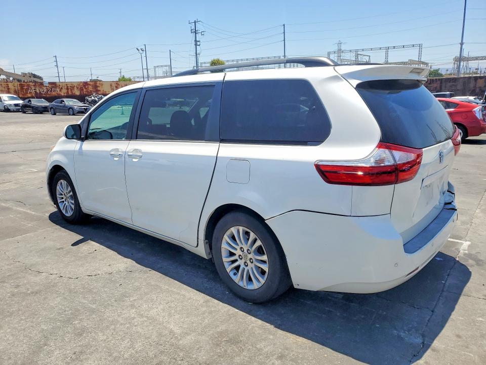 2015 Toyota VIN 5TDYK3DC9FS541444 COPART salvage auction — REAR END, Ca - Salvage Certificate, sold $7,400 on 2026-07-22 (photo 2)