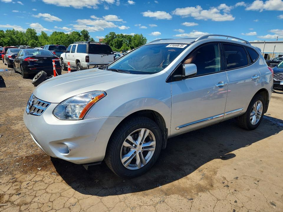 2013 Nissan Rogue VIN JN8AS5MVXDW651919 COPART salvage auction — SIDE, CT - CERT OF TITLE-SALVAGE, sold $775 on 2026-07-02 (photo 1)