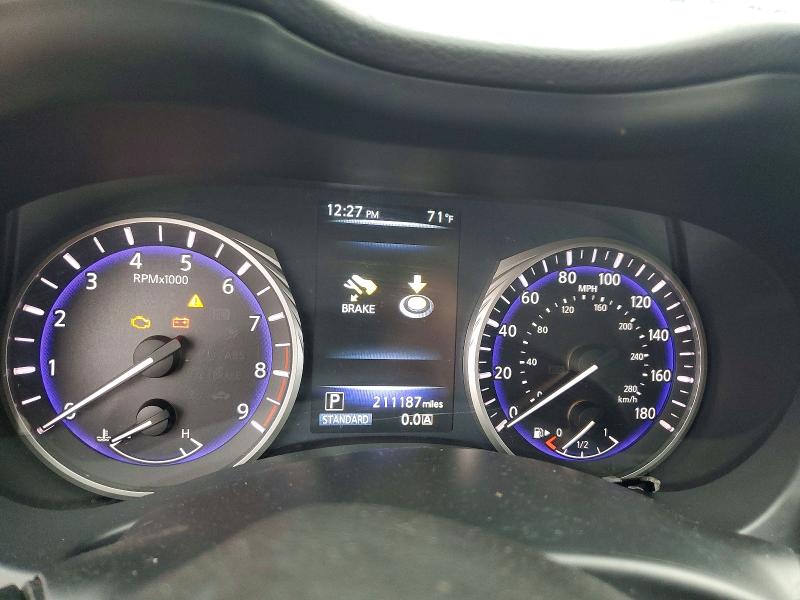 2015 Infiniti Q50 VIN JN1BV7ARXFM392702 COPART salvage auction — WATER/FLOOD, OH - CERT OF TITLE-FLOOD VEHICLE, sold $1,350 on 2026-07-21 (photo 9)