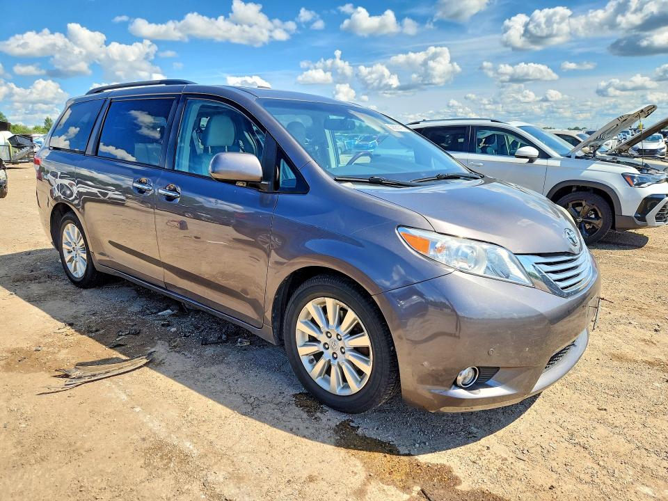 2012 Toyota VIN 5TDDK3DCXCS030190 COPART salvage auction — REAR END, IL - SALVAGE CERTIFICATE, sold $2,550 on 2026-07-30 (photo 4)