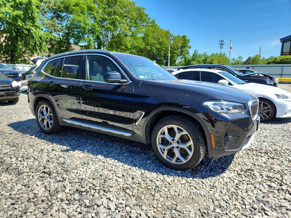 2022 BMW X3 VIN 5UX53DP02N9L69325 COPART salvage auction — REAR END, Ma - Cert Of Title-Salvage, sold $17,300 on 2026-07-08 (photo 4)