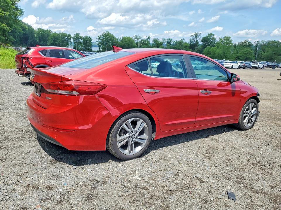 2017 Hyundai Elantra VIN KMHD84LF9HU283970 COPART salvage auction — FRONT END, Ny - Mv-907A Salvage Certificate, sold $1,350 on 2026-07-07 (photo 3)