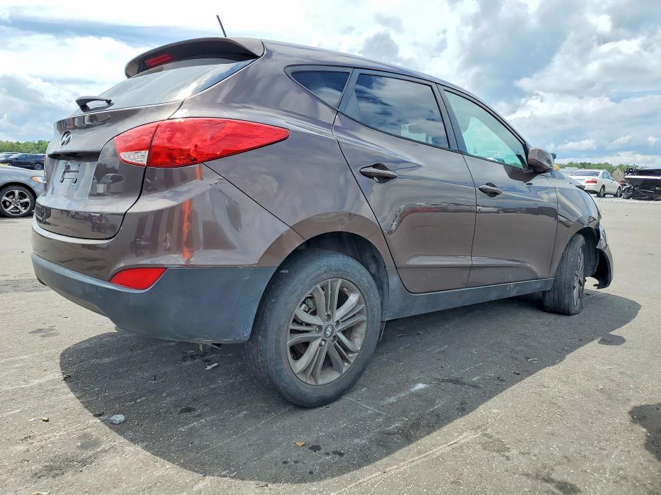 2014 Hyundai Tucson VIN KM8JT3AF7EU903208 COPART salvage auction — FRONT END, Fl - Cert Of Title Slvg Rebuildable, sold $475 on 2026-07-08 (photo 3)
