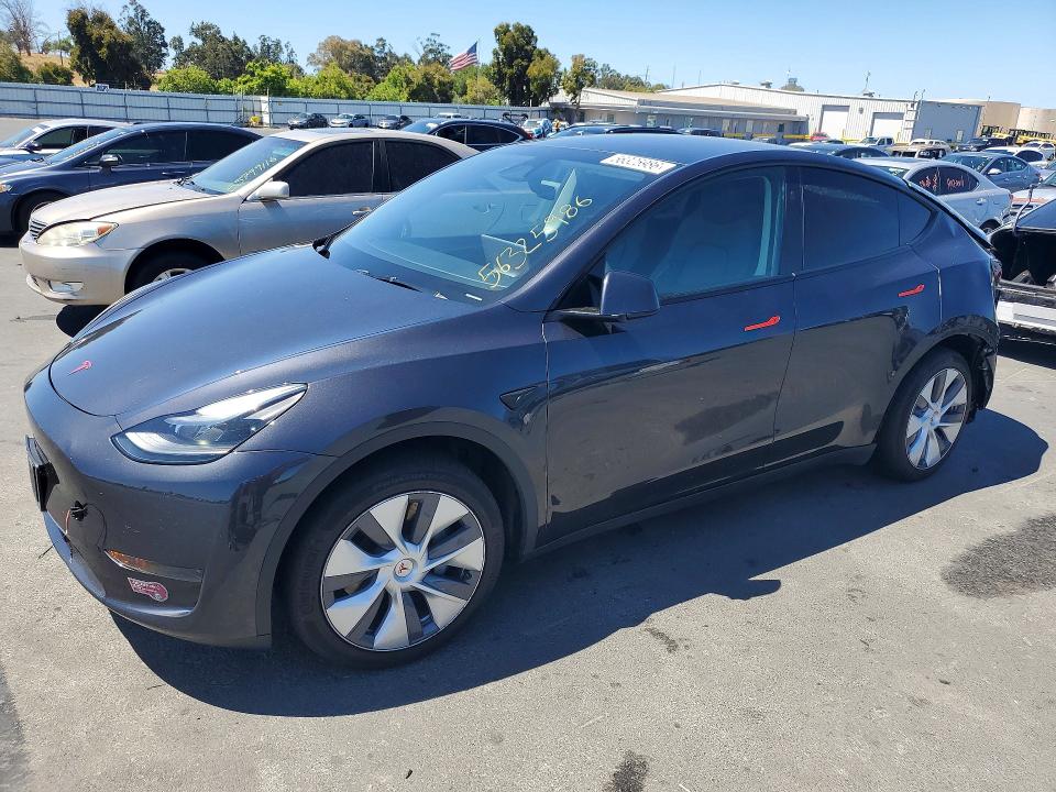 2024 Tesla Model y VIN 7SAYGDED6RF097322 COPART salvage auction — REAR END, CA - SALVAGE CERTIFICATE, sold $11,200 on 2026-07-13 (photo 1)