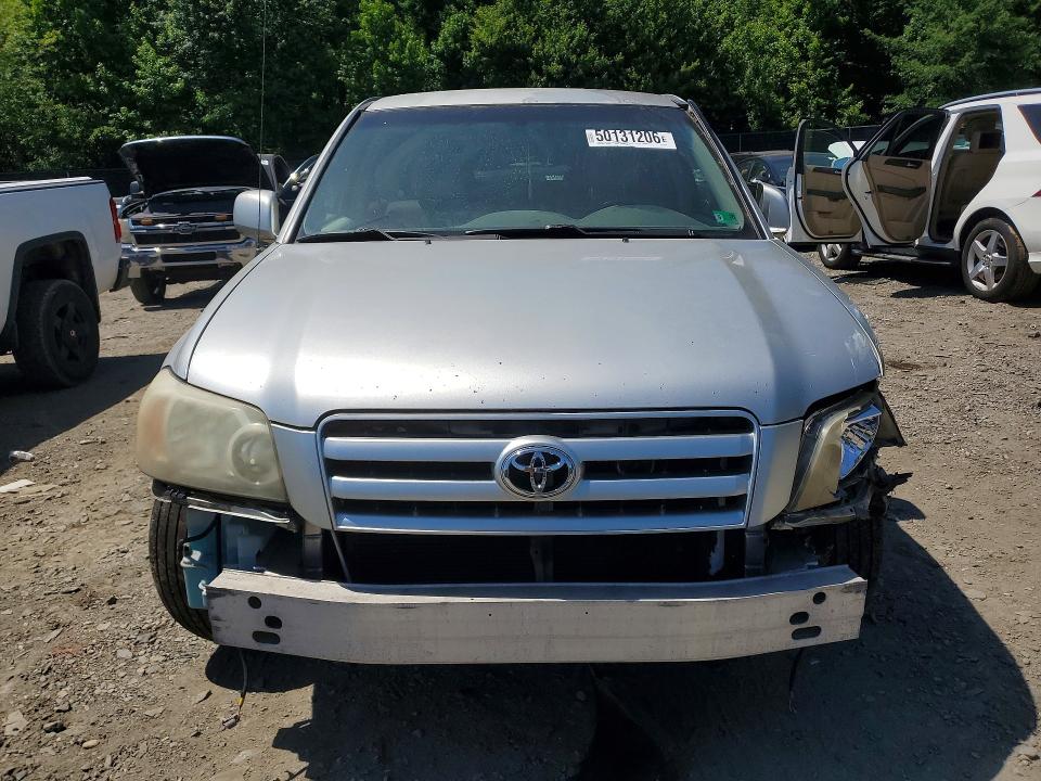 2005 Toyota Highlander VIN JTEEP21A350080899 COPART salvage auction — FRONT END, VA - CERT OF TITLE - SALVAGE, sold $1,050 on 2026-07-21 (photo 5)