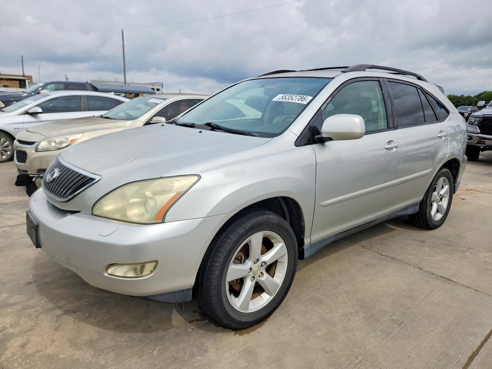 2004 Lexus Rx 330 VIN JTJGA31U340001628 COPART salvage auction — FRONT END, TX - SALVAGE VEHICLE TITLE, sold $1,400 on 2026-07-06 (photo 1)