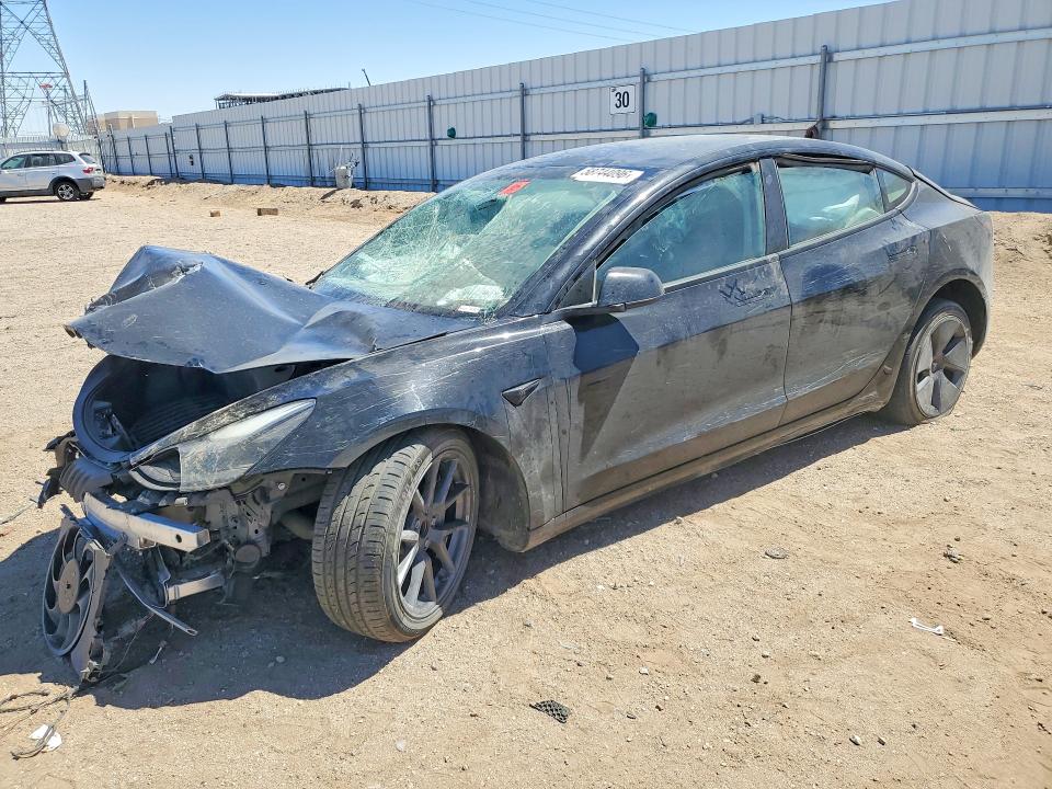 2023 Tesla Model 3 VIN 5YJ3E1EAXPF454712 COPART salvage auction — FRONT END, Ca - Acq Bos - Post Sale - Salvage, sold $2,300 on 2026-07-06 (photo 1)