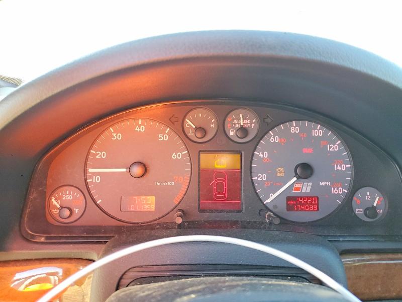 2000 Audi Rs4 VIN WAUDD68D3YA034145 COPART salvage auction — FRONT END, Ca - Dis/Dlr/Exp App For Dup Clean, sold $1,150 on 2026-07-09 (photo 9)