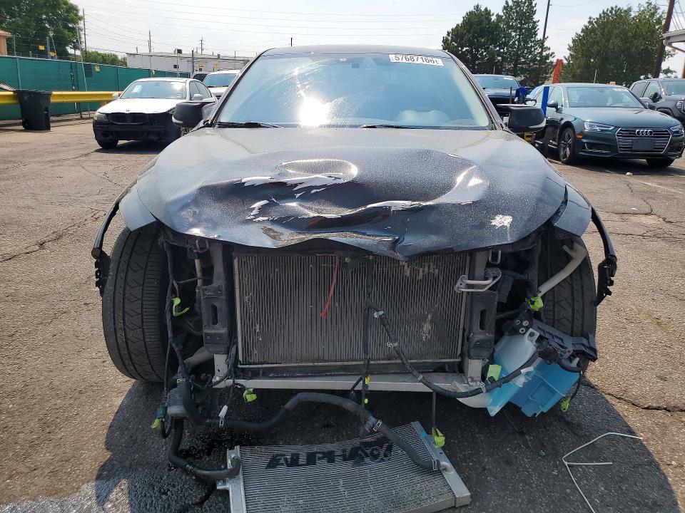 2019 Infiniti Q50 VIN JN1EV7AR6KM593116 COPART salvage auction — FRONT END, Co - Public - Salvage Title, sold $2,550 on 2026-07-23 (photo 5)