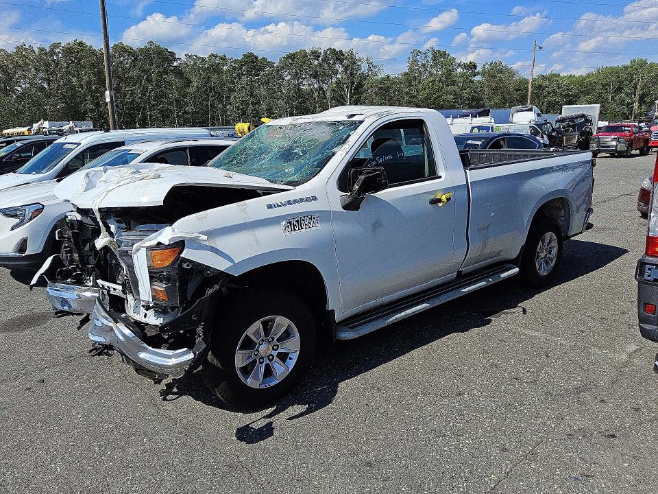 2025 Chevrolet Silverado VIN 3GCNAAED9SG377056 COPART salvage auction — FRONT END, Az - Cert Of Title - Salvage (P), sold $2,600 on 2026-07-09 (photo 1)