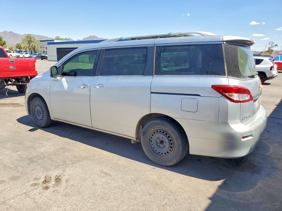 2014 Nissan Quest VIN JN8AE2KP7E9106531 COPART salvage auction — MINOR DENT/SCRATCHES, Az - Certificate Of Title, sold $975 on 2026-07-31 (photo 2)