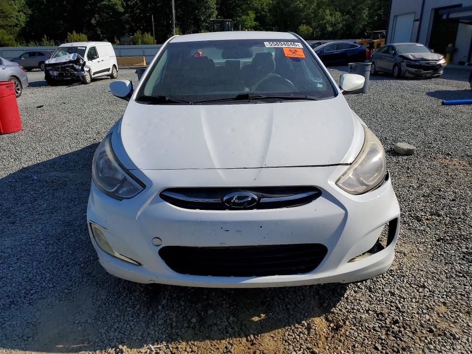 2015 Hyundai Accent VIN KMHCT4AE6FU799463 COPART salvage auction — FRONT END, Nc - Salvage Certificate Of Title, sold $725 on 2026-07-16 (photo 5)
