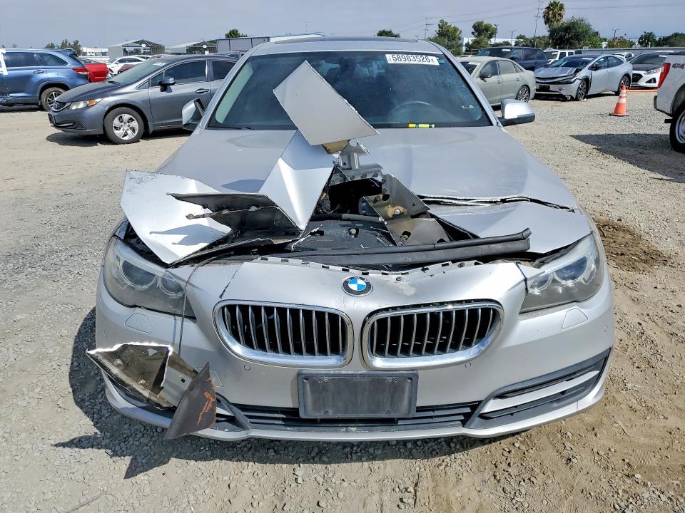 2014 BMW 5 series VIN WBA5A5C5XED510778 COPART salvage auction — ENGINE BURN, Ca - Salvage Certificate, sold $275 on 2026-07-28 (photo 5)