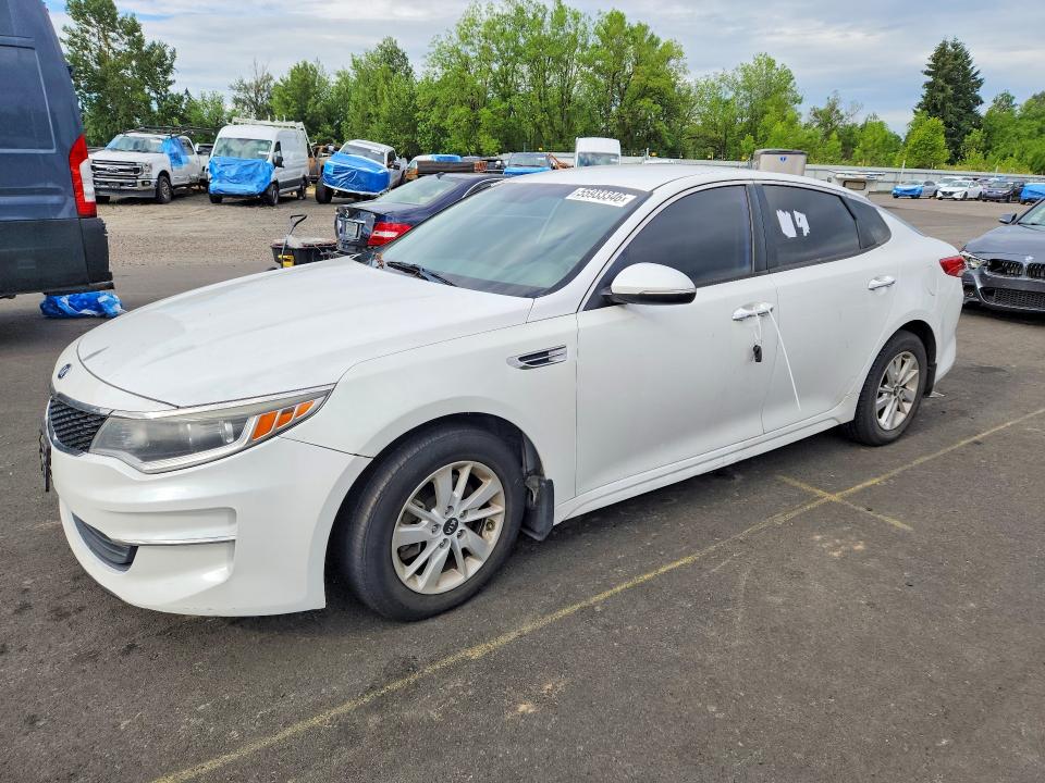 2016 Kia Optima VIN 5XXGT4L39GG038449 COPART salvage auction — MECHANICAL, Or - Cert Of Title-Reconstructed, sold $600 on 2026-07-13 (photo 1)