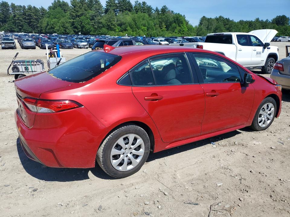 2020 Toyota Corolla VIN JTDEPRAE1LJ082142 COPART salvage auction — FRONT END, MA - CERT OF TITLE-SALVAGE, sold $2,900 on 2026-07-30 (photo 3)