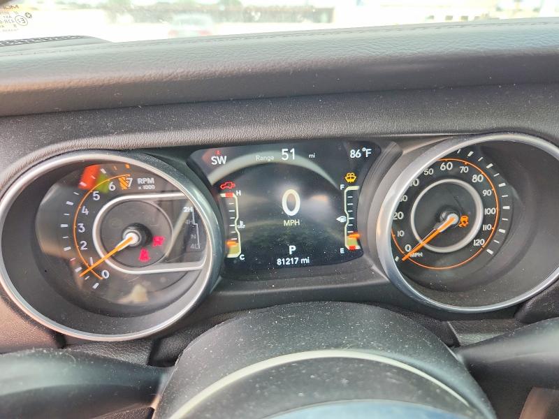 2018 Jeep Wrangler / VIN 1C4HJXEG5JW245793 COPART salvage auction — FRONT END, TX - SALVAGE VEHICLE TITLE (P), sold $11,300 on 2026-07-29 (photo 9)