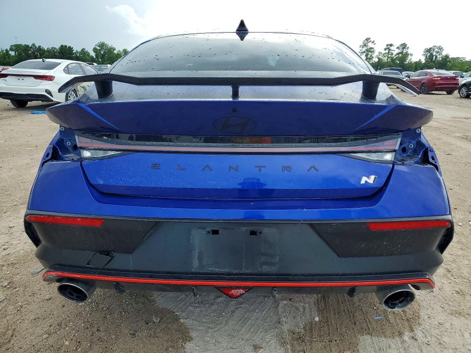 2025 Hyundai VIN KMHLW4DK4SU030902 COPART salvage auction — REAR END, Tx - Salvage Vehicle Title, sold $7,800 on 2026-07-14 (photo 6)
