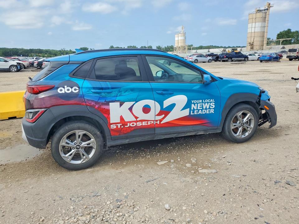 2023 Hyundai Kona VIN KM8K6CAB5PU981286 COPART salvage auction — FRONT END, Mo - Salvage Certificate Of Title, sold $3,750 on 2026-07-30 (photo 3)