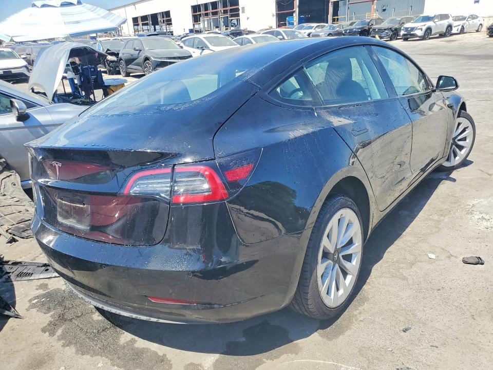 2022 Tesla Model 3 VIN 5YJ3E1EA8NF289689 COPART salvage auction — FRONT END, CA - SALVAGE CERTIFICATE, sold $3,100 on 2026-07-28 (photo 3)