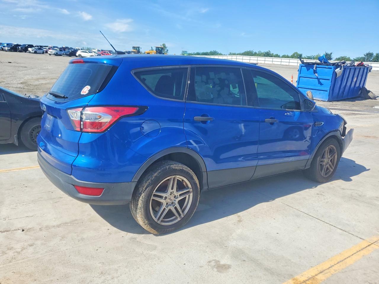 2017 Ford Escape VIN 1FMCU0F70HUE14465 COPART salvage auction — Front End, KY - CERT OF TITLE-SALVAGE, sold $1,700 on 2026-07-09 (photo 3)