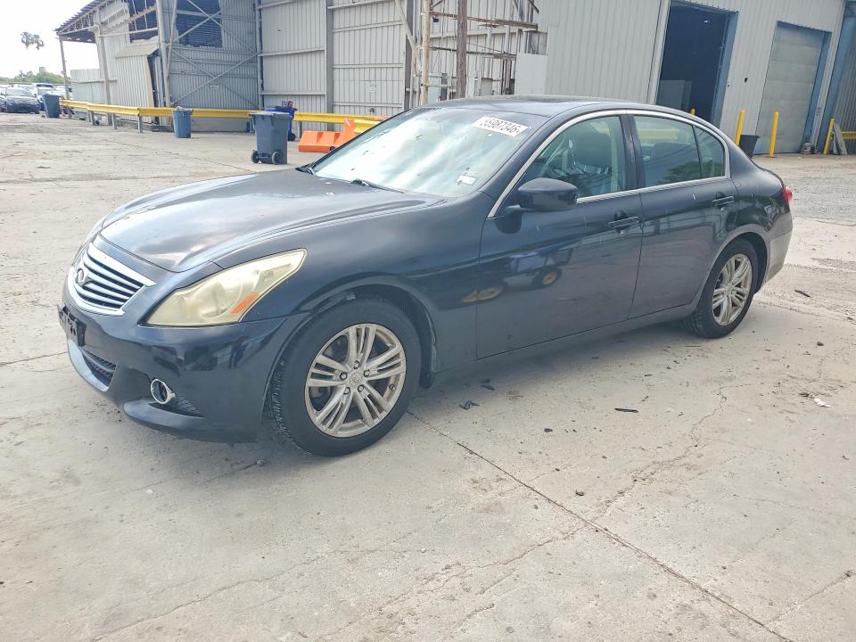 2011 Infiniti G25 VIN JN1DV6AP7BM600921 COPART salvage auction — WATER/FLOOD, TX - SALVAGE VEHICLE TITLE (P), sold $200 on 2026-07-07 (photo 1)