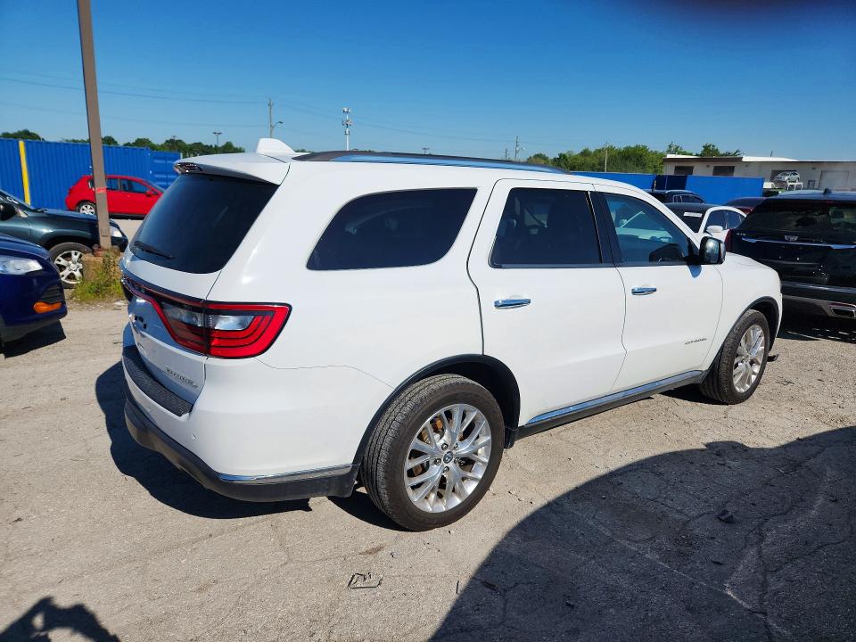 2015 Dodge Durango VIN 1C4SDJET1FC849566 COPART salvage auction — FRONT END, IN - CERT OF TITLE-SALVAGE TITLE, sold $4,700 on 2026-07-31 (photo 3)