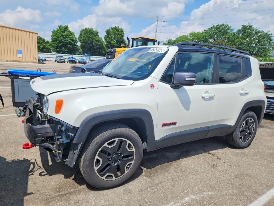 2017 Jeep Renegade VIN ZACCJBCB6HPF32183 COPART salvage auction — FRONT END, Oh - Cert Of Title-Salvage, sold $1,350 on 2026-07-08 (photo 1)
