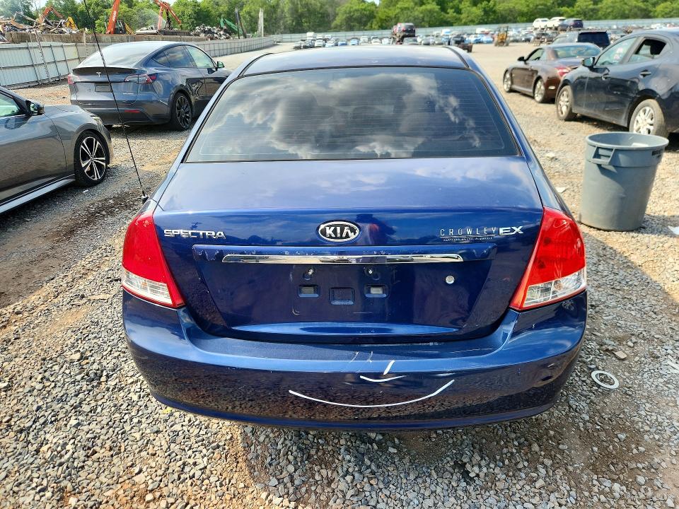 2009 Kia Spectra VIN KNAFE222695637817 COPART salvage auction — FRONT END, Nj - Cert Of Title-Salvage, sold $375 on 2026-07-07 (photo 6)