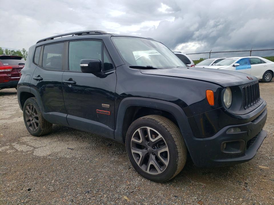 2016 Jeep VIN ZACCJBBT4GPE11693 COPART salvage auction — REAR END, Va - Cert Of Title - Salvage, sold $100 on 2026-07-31 (photo 4)