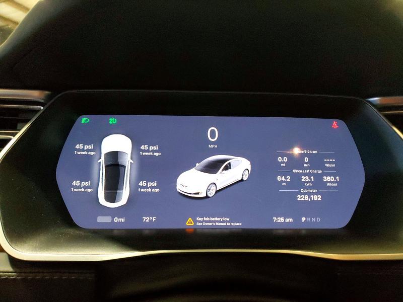 2018 Tesla Model s VIN 5YJSA1E25JF244333 COPART salvage auction — MINOR DENT/SCRATCHES, Ct - Certificate Of Title (P), sold $12,200 on 2026-07-27 (photo 9)