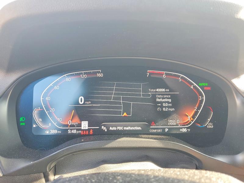 2022 BMW VIN 5UX53DP00N9K66629 COPART salvage auction — FRONT END, Mi - Certificate Of Title, sold $19,000 on 2026-07-15 (photo 9)