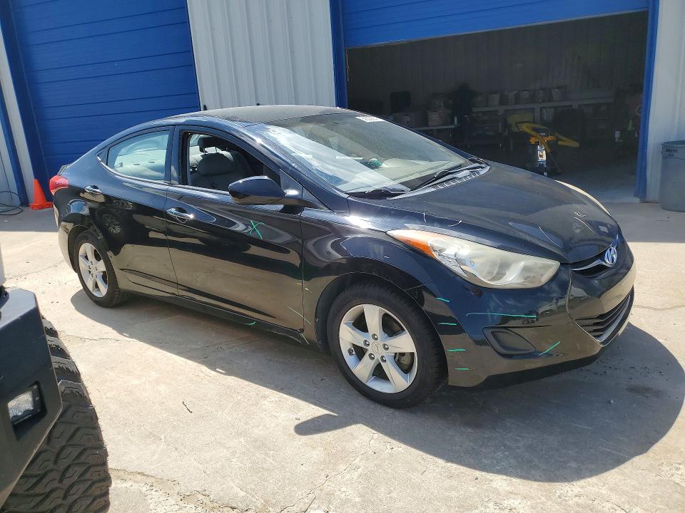 2013 Hyundai Elantra VIN KMHDH4AE1DU020893 COPART salvage auction — REAR END, Ar - Cert Of Title-Salvage, sold $500 on 2026-07-13 (photo 4)