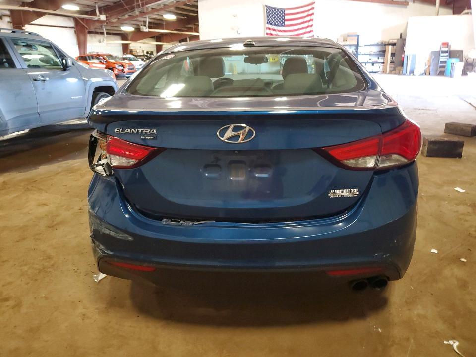 2014 Hyundai Elantra VIN KMHDH6AH2EU026564 COPART salvage auction — FRONT END, Mi - Certificate Of Title, sold $400 on 2026-07-17 (photo 6)