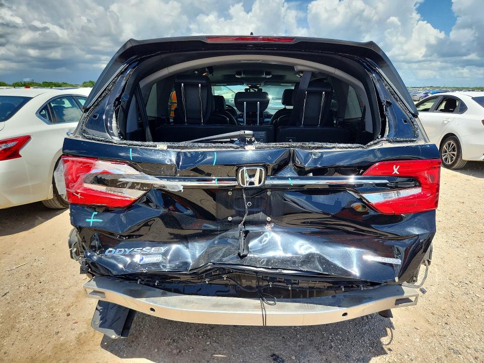 2023 Honda Odyssey VIN 5FNRL6H84PB041559 COPART salvage auction — REAR END, Tx - Salvage Vehicle Title, sold $12,100 on 2026-07-09 (photo 6)