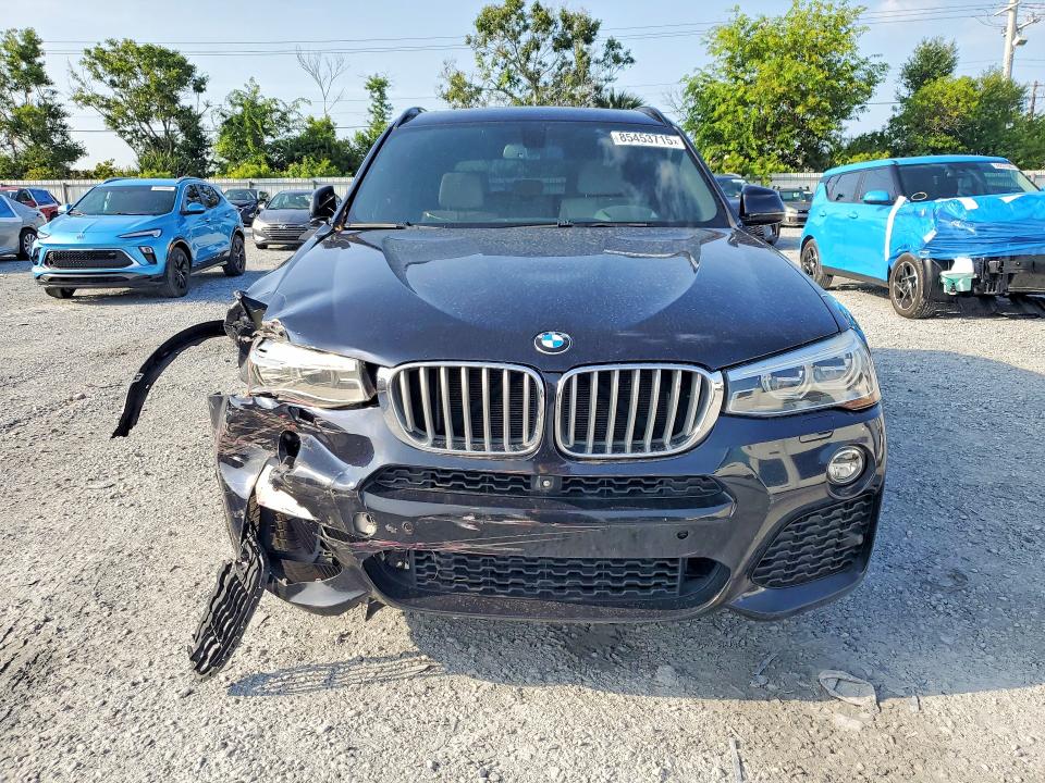 2017 BMW X3 VIN 5UXWX7C37H0U43650 COPART salvage auction — FRONT END, Fl - Cert Of Title Slvg Rebuildable, sold $3,850 on 2026-07-10 (photo 5)